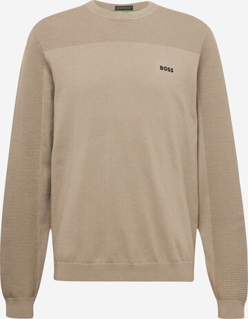 BOSS Sweater 'Momentum' in Beige: front