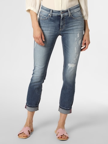 Cambio Regular Jeans in Blauw: voorkant