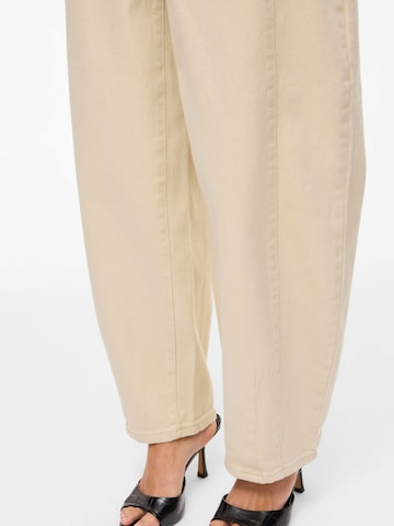 VILA Barrel Jeans 'VIChia' in Beige