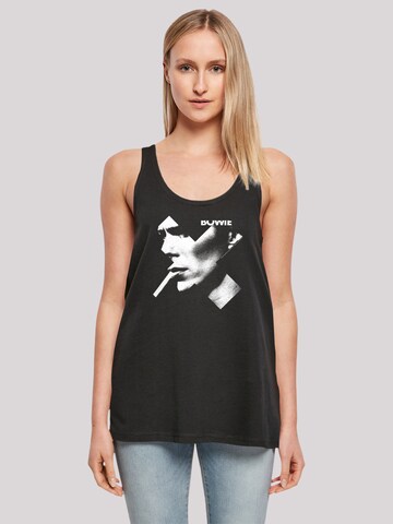 F4NT4STIC Top 'David Bowie Smoke' in Black: front