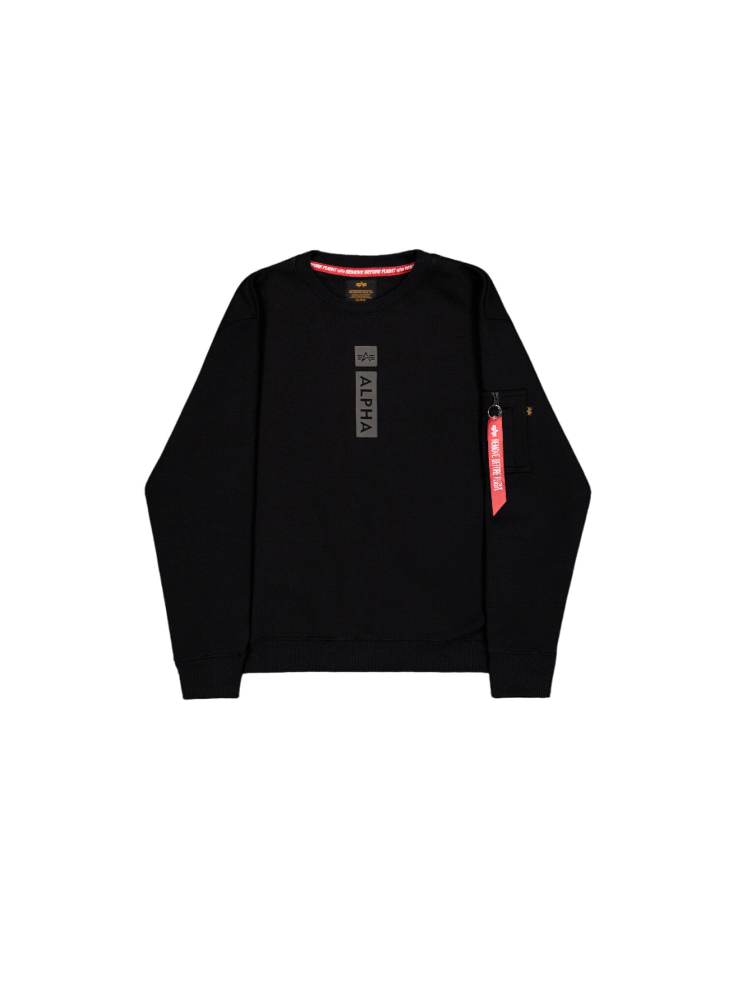 ALPHA INDUSTRIES Sweatshirt 'RP' in Black: front