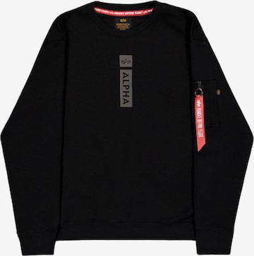 ALPHA INDUSTRIES Sweatshirt 'RP' in Schwarz: Vorderseite