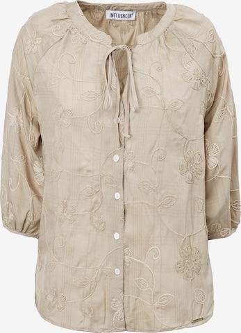 Influencer Pusero värissä beige: etupuoli