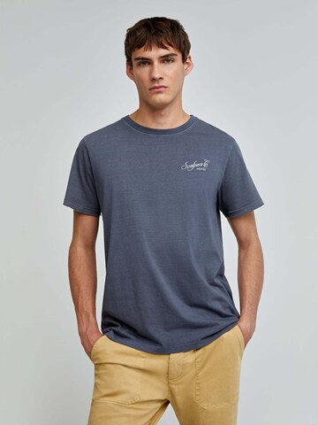 Scalpers Shirt 'Hotel' in Blau: Vorderseite