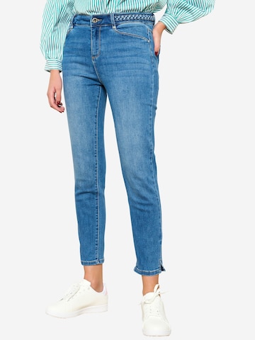 LolaLiza Slimfit Jeans in Blauw: voorkant