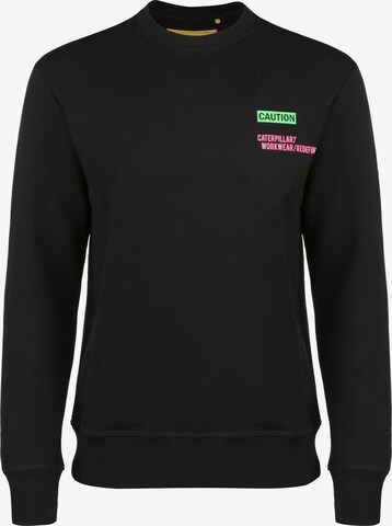 CATERPILLAR Sweatshirt in Black: front