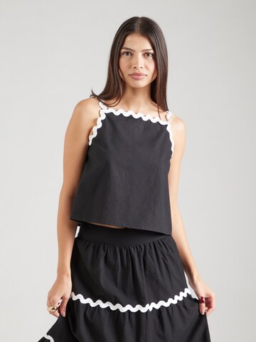 Compania Fantastica Top in Black: front
