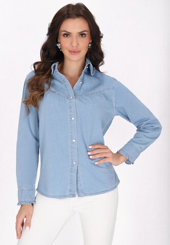 faina Blouse 'Fashion Look' in Blue: front