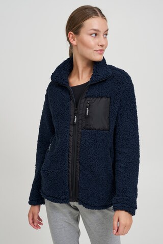 Oxmo - Chaqueta polar en negro: frente