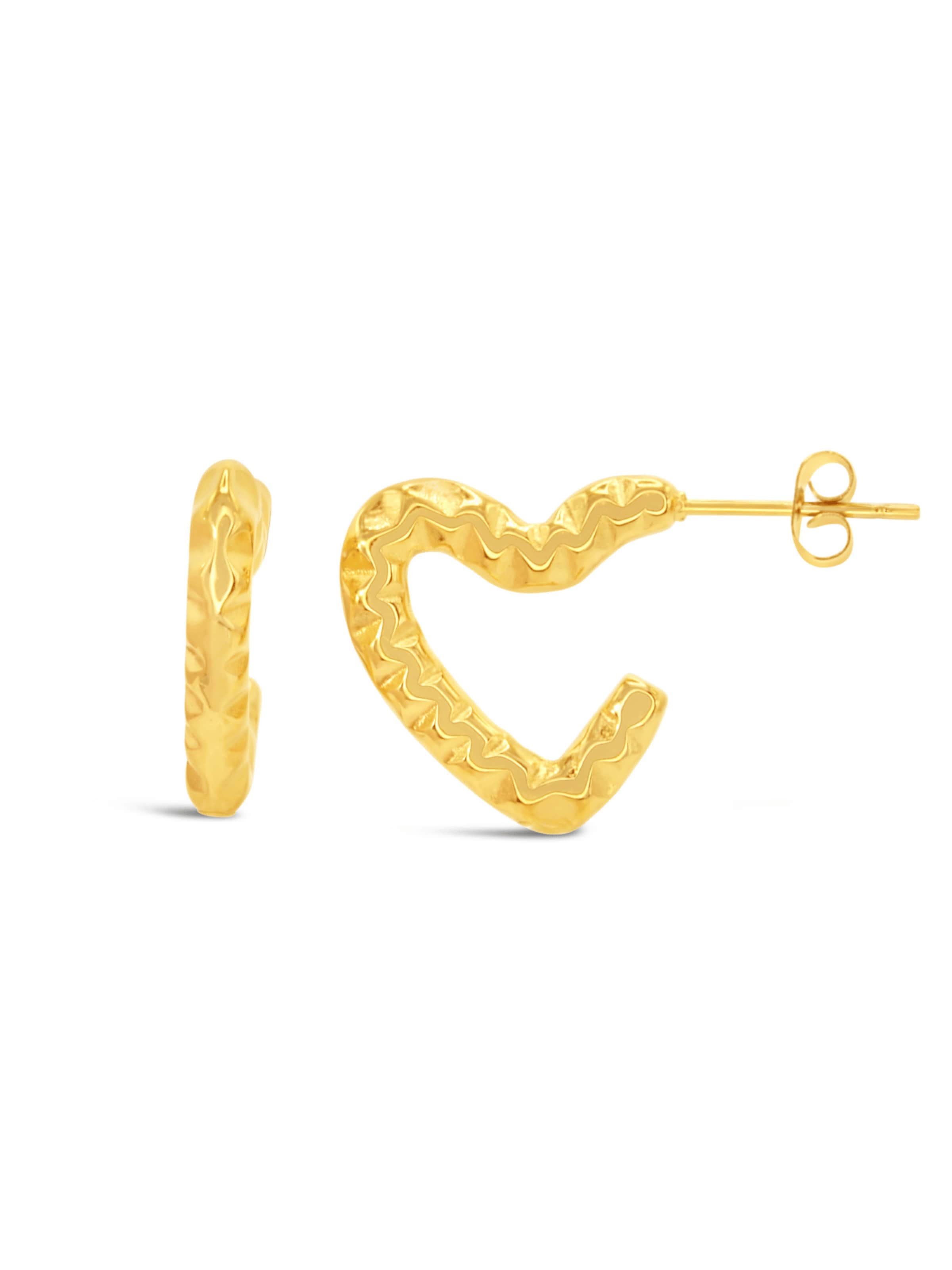 ARS-ARGENTI Earrings 'BURNING-WOMAN' in Gold: front