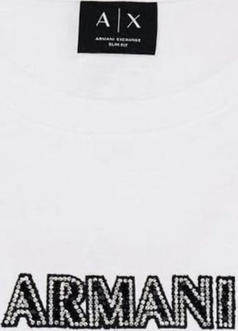 Maglietta 'XW002550 AF10356' di ARMANI EXCHANGE in bianco: frontale