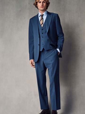 Next Slim Fit Бизнес сако 'Motionflex-Stretch' в синьо
