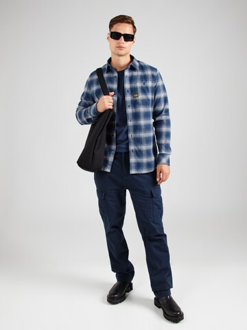 G-STAR Slim fit Button Up Shirt 'Bristum 2.0' in Blue
