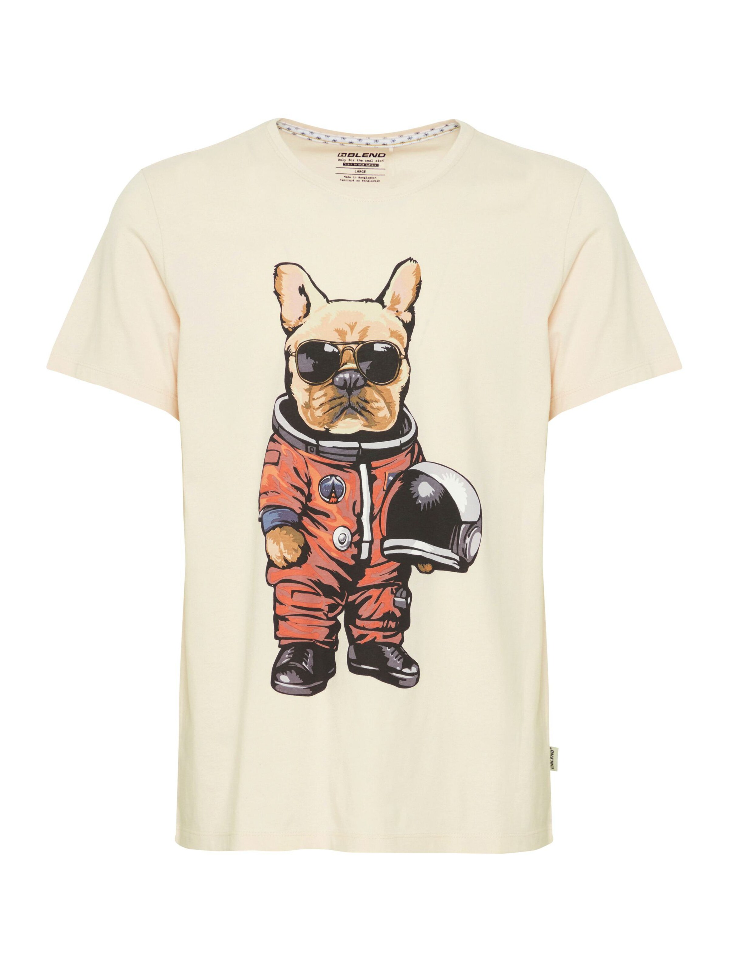 BLEND Shirt 'Tee' in Beige: front