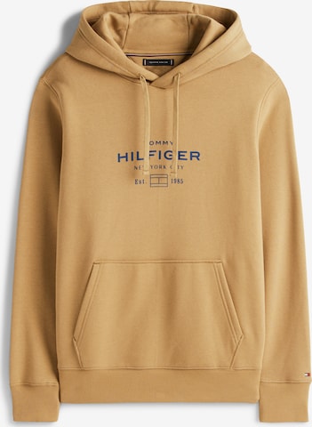 Sweat-shirt TOMMY HILFIGER en marron : devant