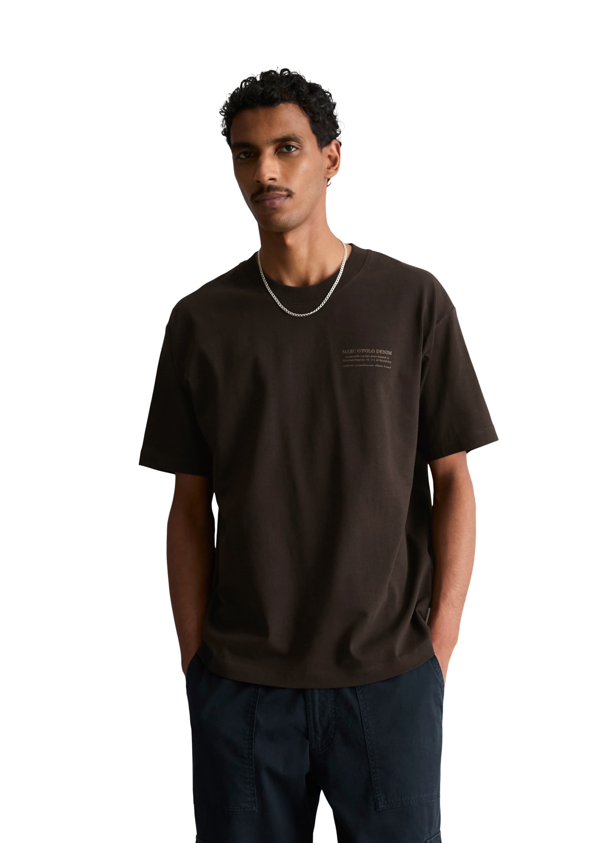 Marc O'Polo DENIM Shirt in Bruin: voorkant