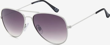 styleBREAKER Sonnenbrille 'Kinder Pilotenbrille 4 bis 10 Jahre' in Grau: Vorderseite