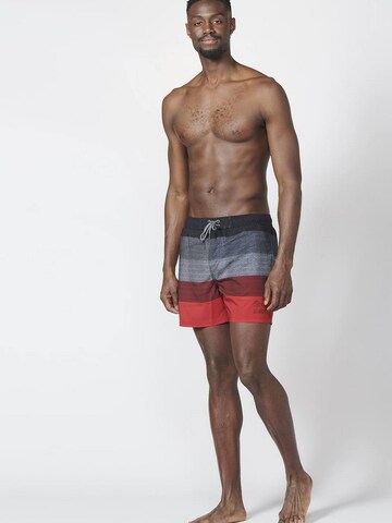KOROSHI Board Shorts in Red