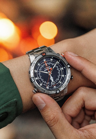 Orologio analogico 'Expedition Tide-Temp-Compass' di TIMEX in argento: frontale