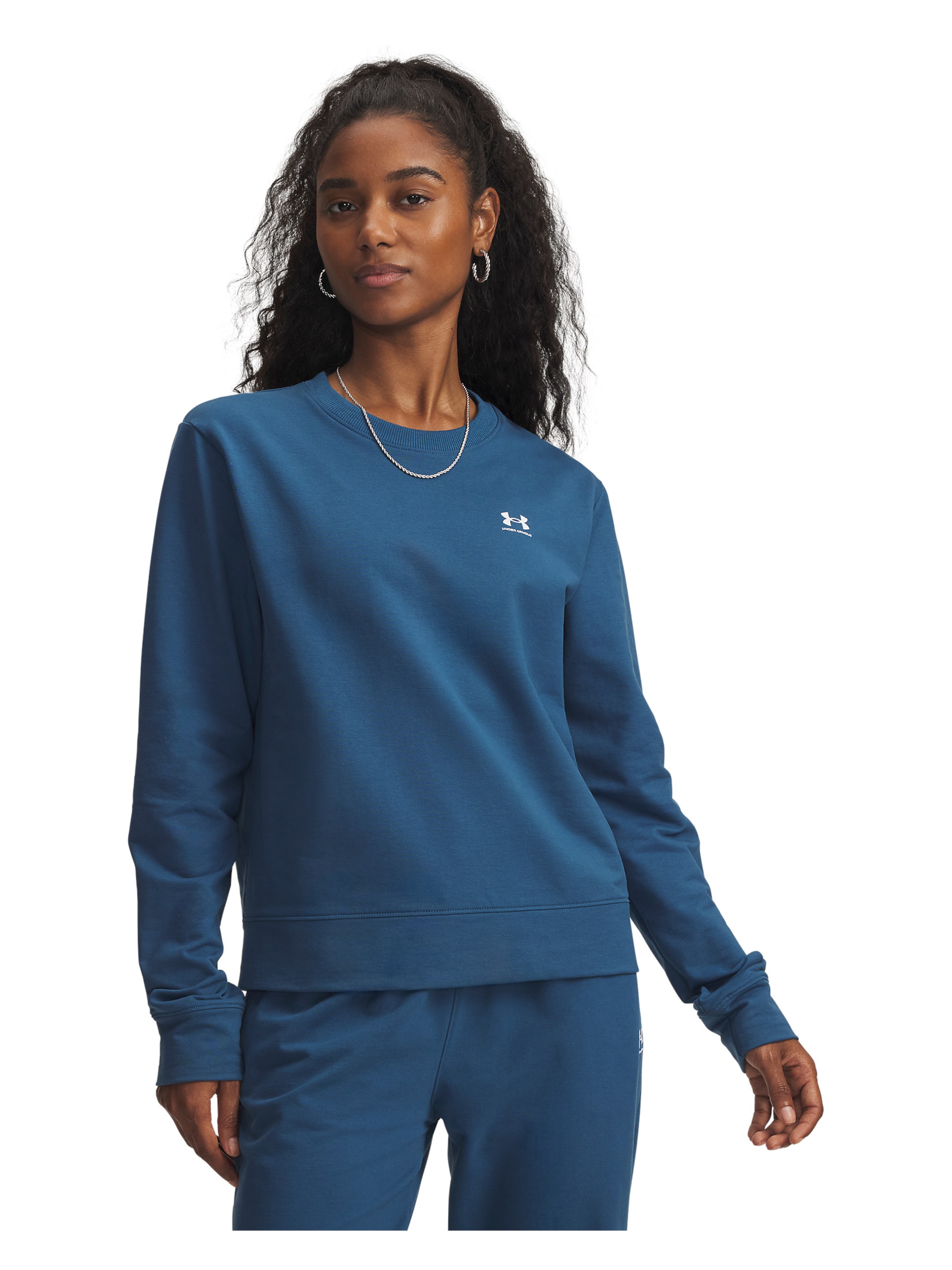 UNDER ARMOUR Sportief sweatshirt in Blauw: voorkant