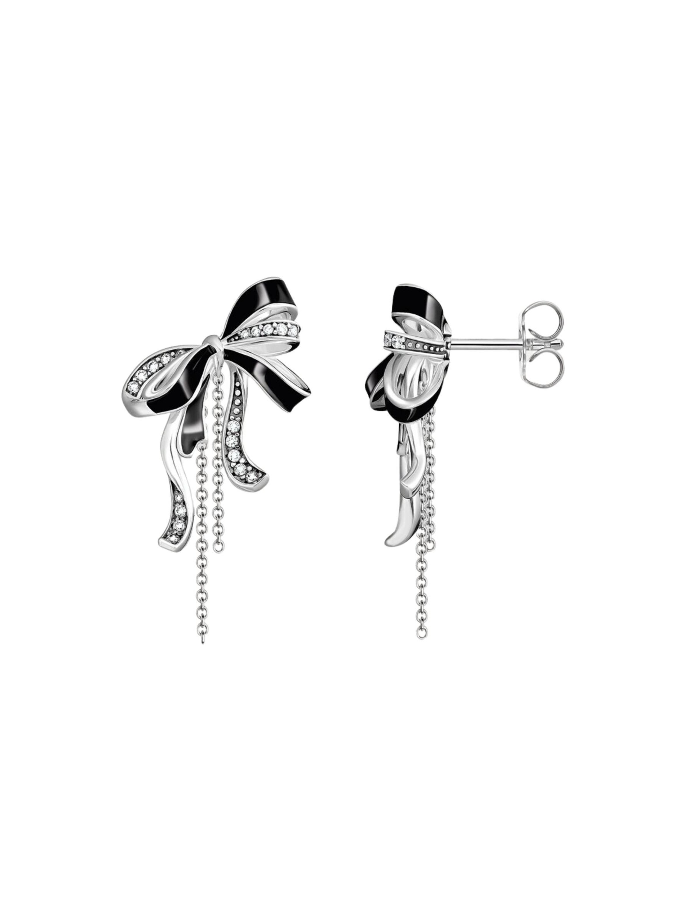 Thomas Sabo Ohrringe‌‌‌‌‌‌‌‌‌ in Schwarz: Vorderseite