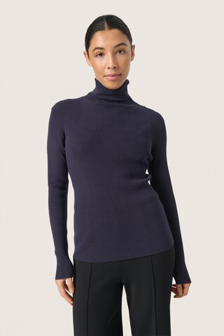 Pull-over 'Sina' SOAKED IN LUXURY en bleu : devant