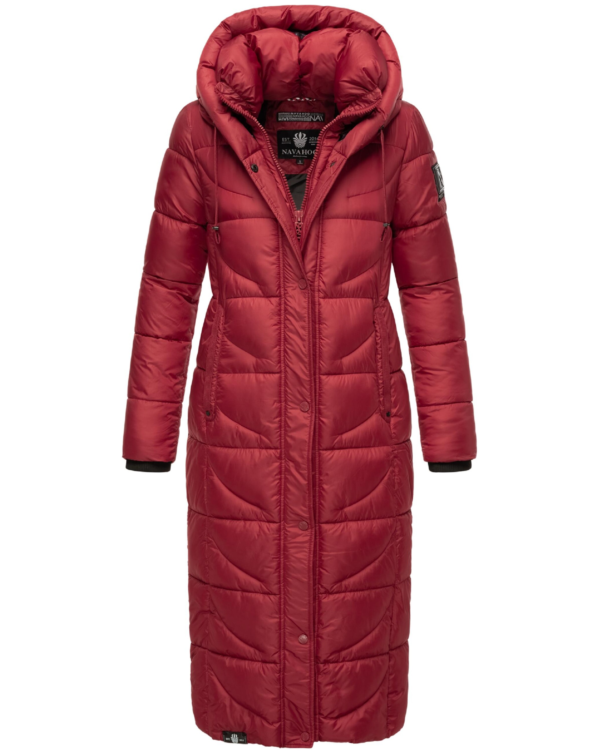 NAVAHOOZimski kaput 'Waffelchen' - crvena boja