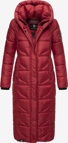 NAVAHOO Płaszcz zimowy 'Waffelchen' w kolorze czerwony