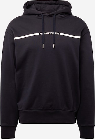 Sweat-shirt ARMANI EXCHANGE en bleu : devant