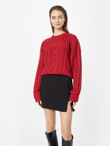 Pull-over 'Jenny' Lindex en rouge : devant