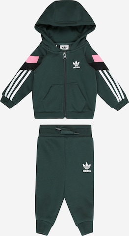 ADIDAS ORIGINALS Sweatsuit in Green: front