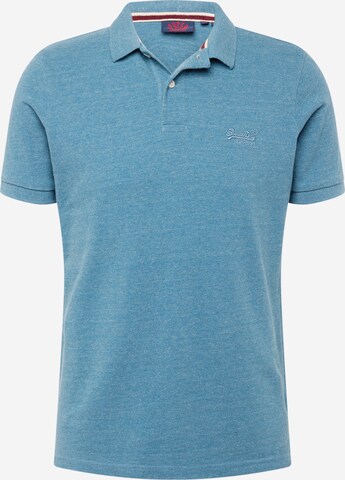 Superdry Shirt 'Classic' in Blauw: voorkant