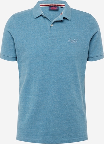 Superdry Shirt 'CLASSIC' in Blauw: voorkant