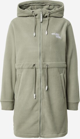 Lake View Fleece Jacket 'Greta' in Green: front