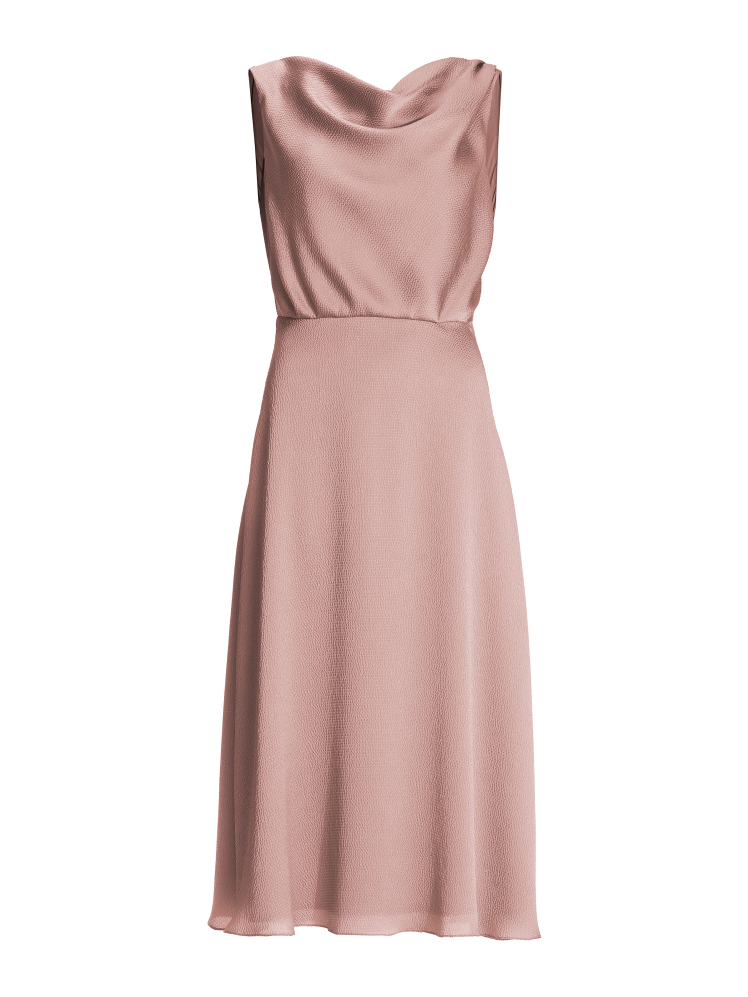 Robe de cocktail SWING en rose : devant