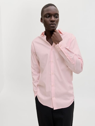 JACK & JONES Slim fit Overhemd in Roze