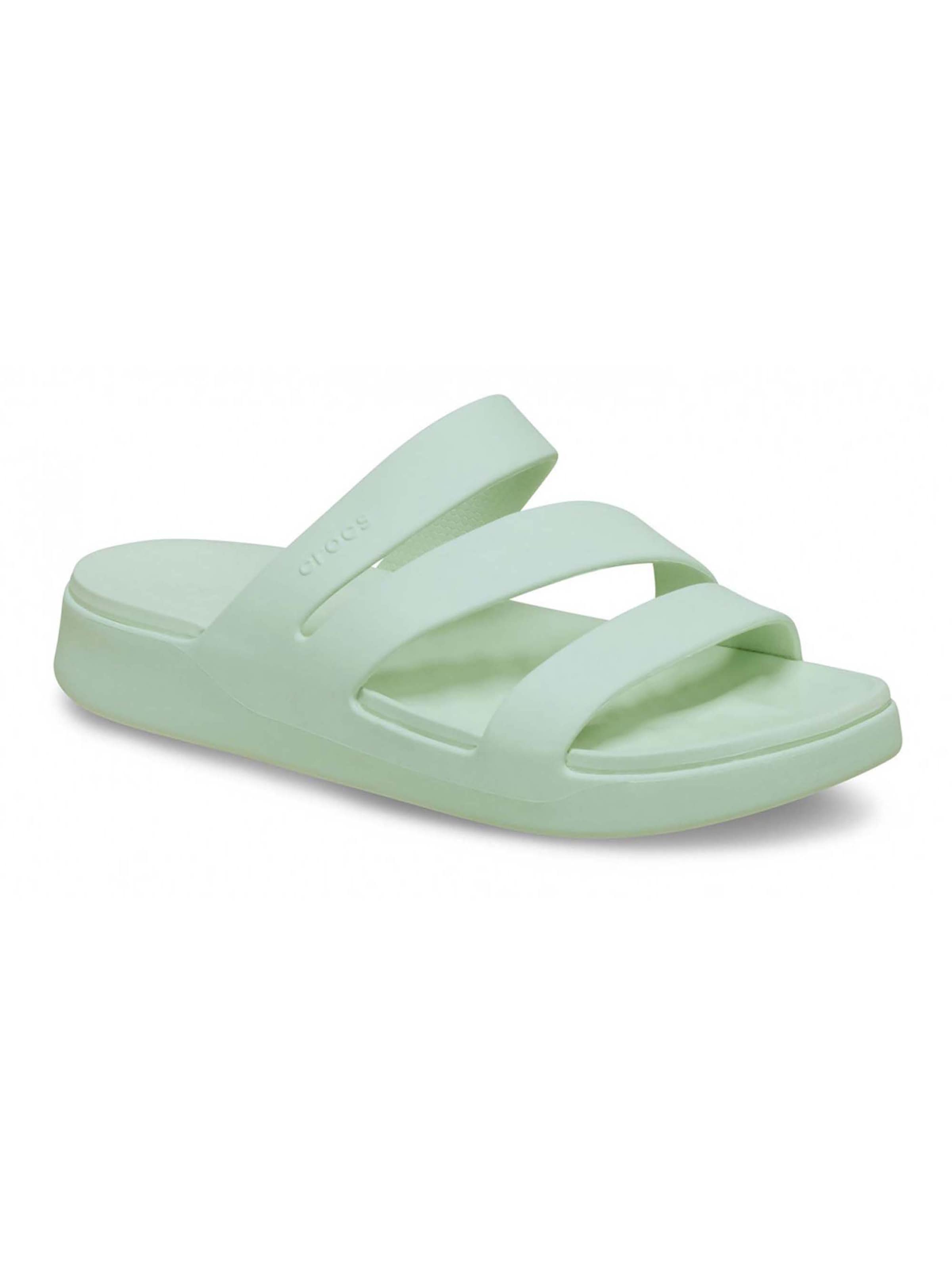 Crocs Muiltjes 'Getaway' in Groen: voorkant