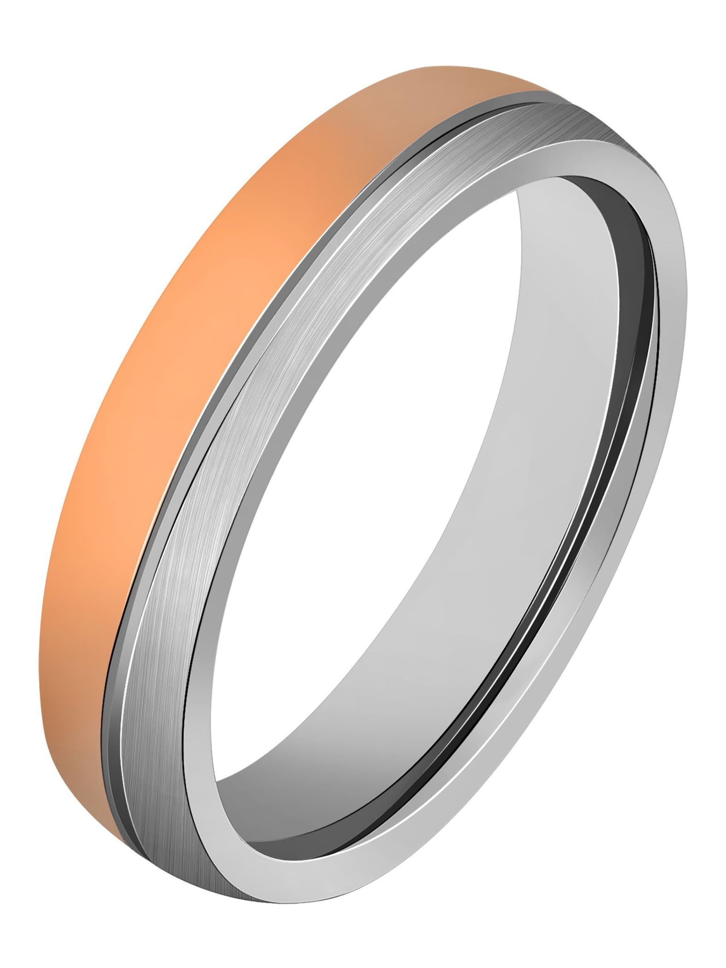 Akzent Ring 'Inox Duo, langlebig' in Silver: front
