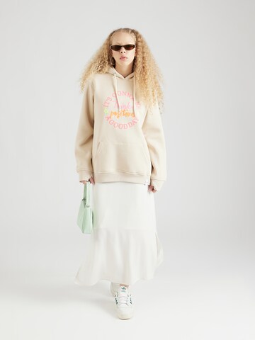 Zwillingsherz Sweatshirt 'Delinda' in Beige