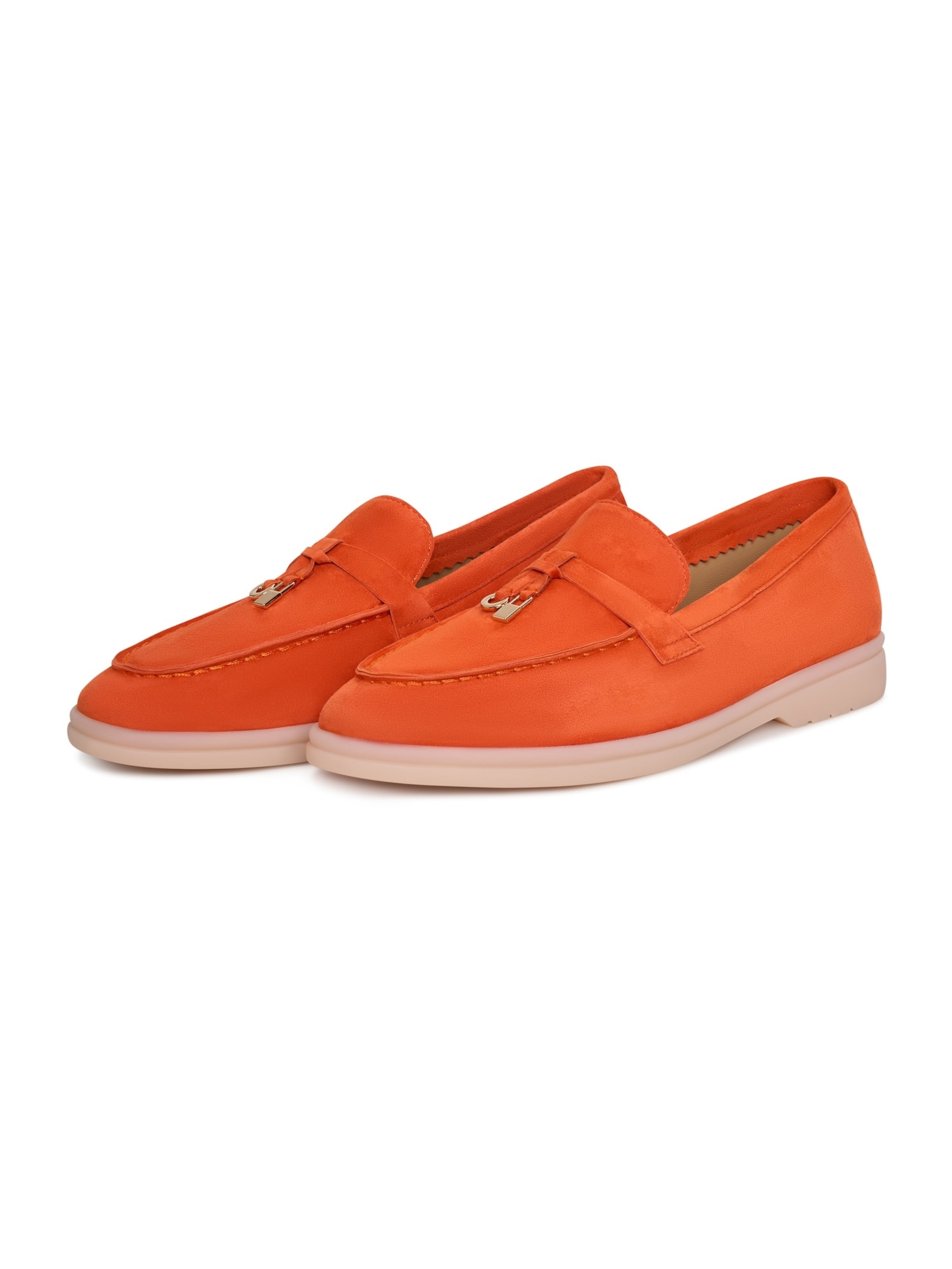 CESARE GASPARI Mokassin in Orange