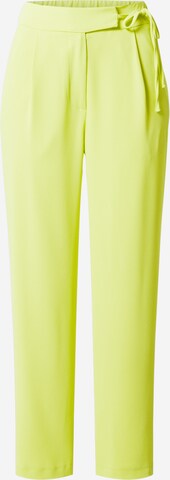 Warehouse Regular Pleat-front trousers in Green: front