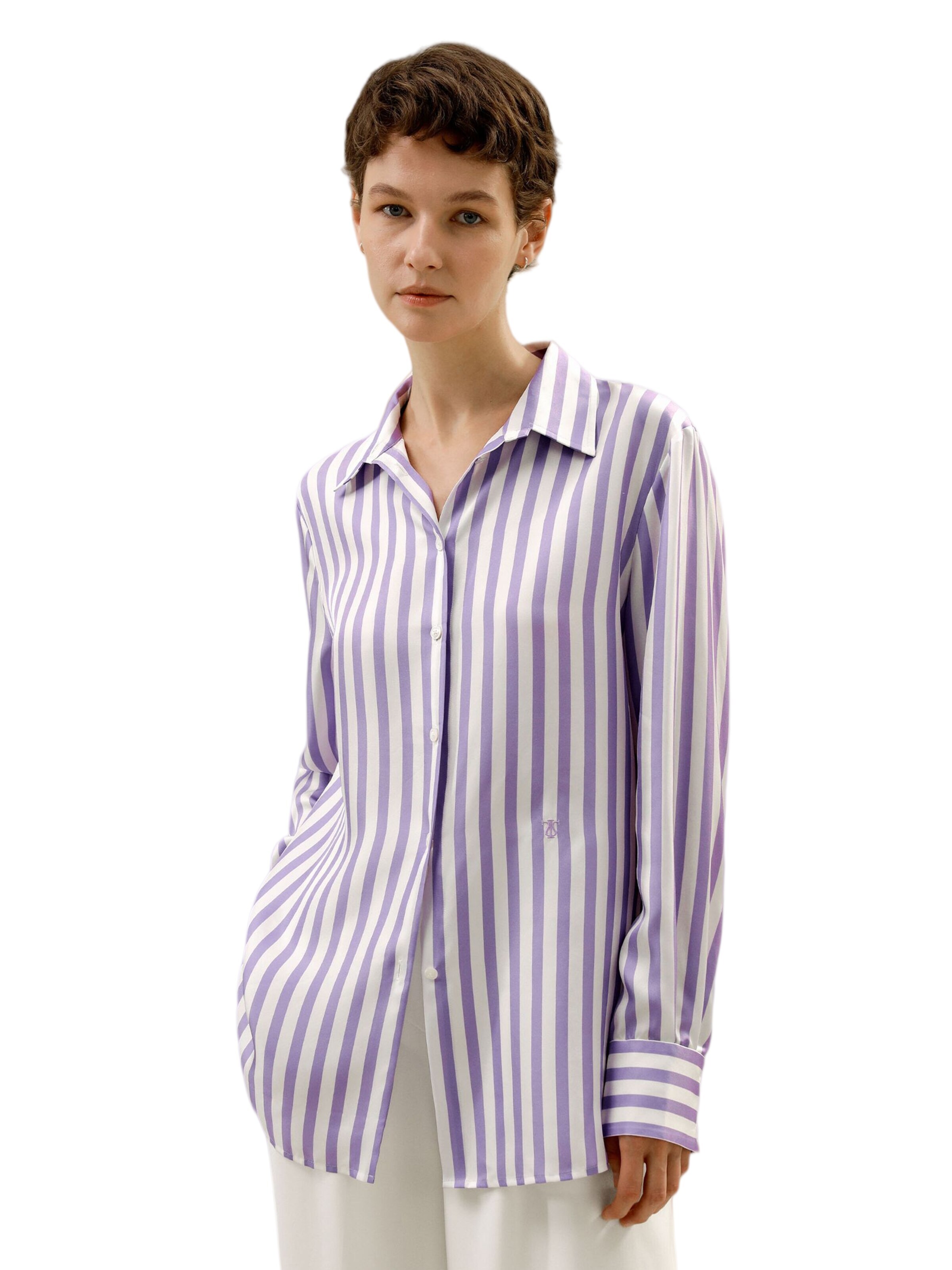 Lilysilk - Blusa en lila: frente