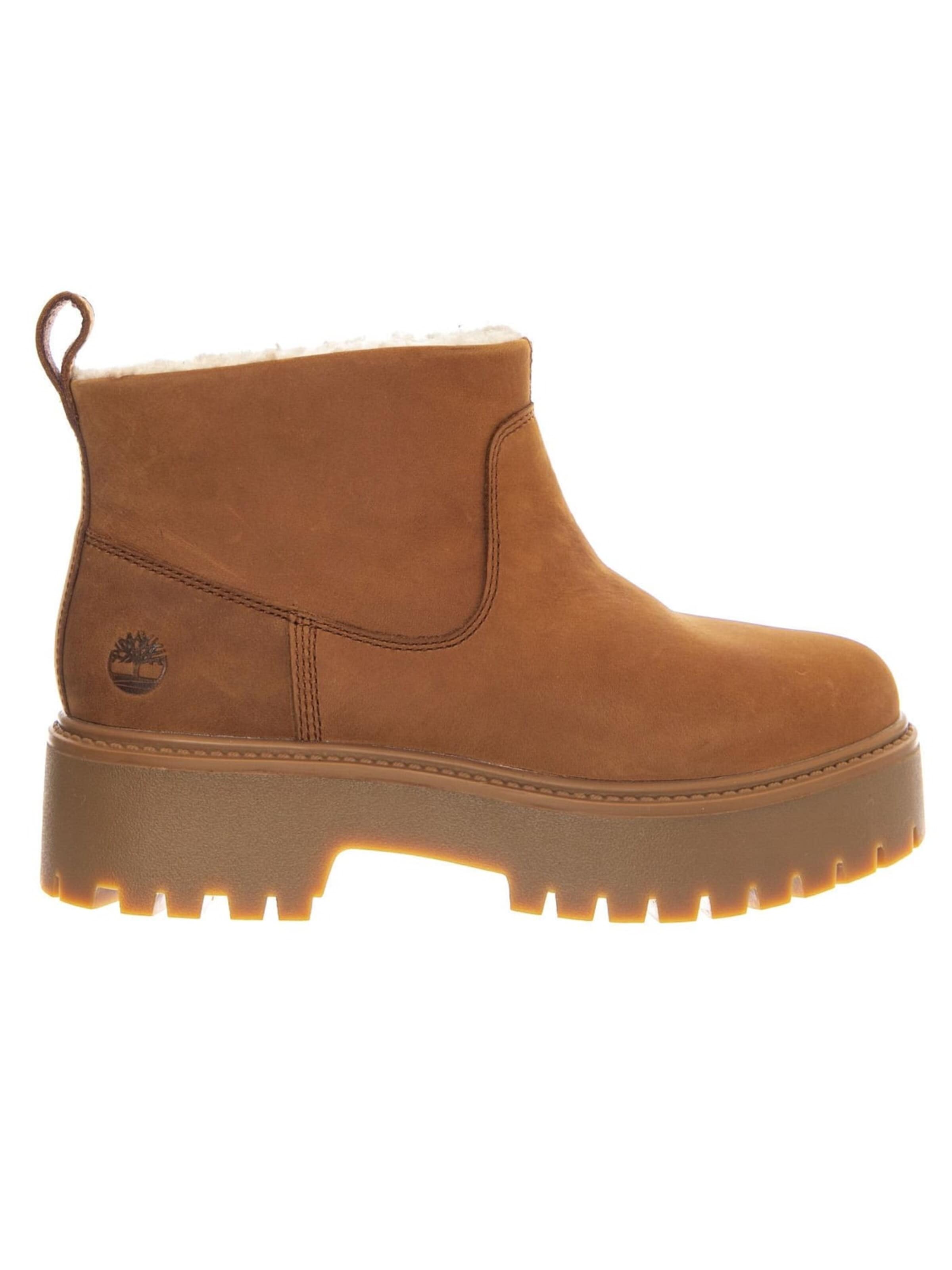Bottes 'Stone Street Mid Warm Lined Boot Rust Nubuck -- Women's Warm-Lined Nubuck Mid Boots' TIMBERLAND en marron