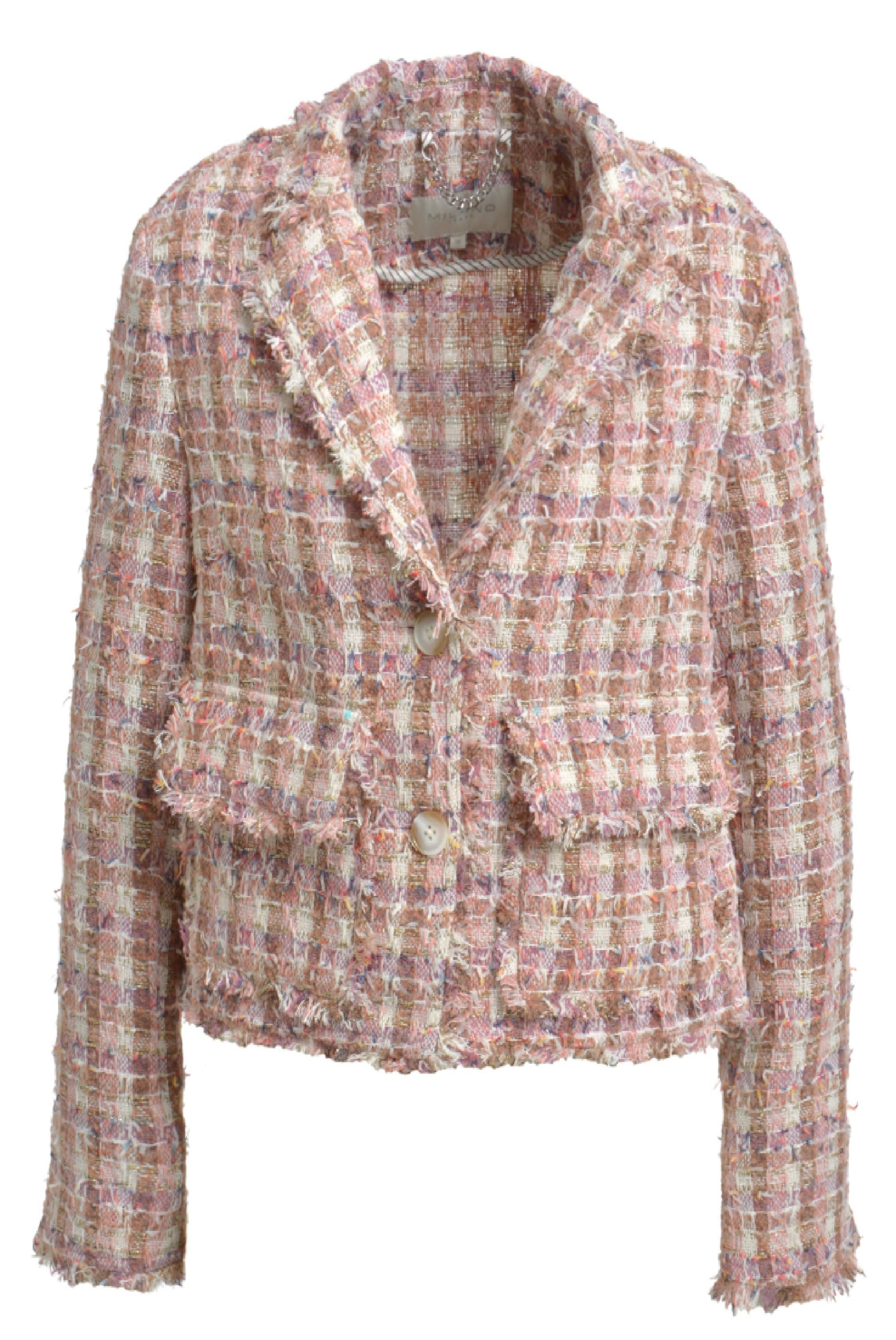 Milano Italy Between-Season Jacket in Brown: front