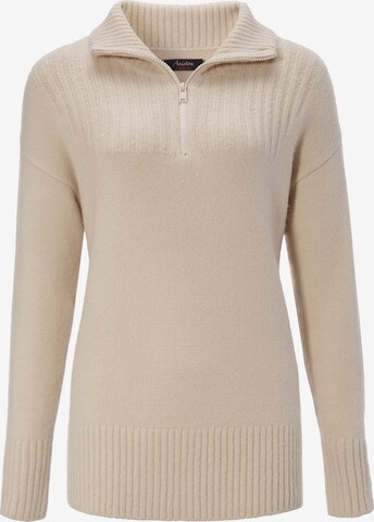 Aniston CASUAL Sweater in Beige: front
