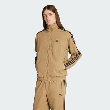 ADIDAS ORIGINALS Jacke 'Adicolor Firebird' in Braun: Vorderseite