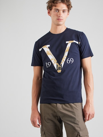 19V69 ITALIA T-Shirt 'Kiano' in Blau: Vorderseite