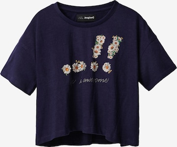 Desigual - Camiseta 'Swanson' en azul: frente