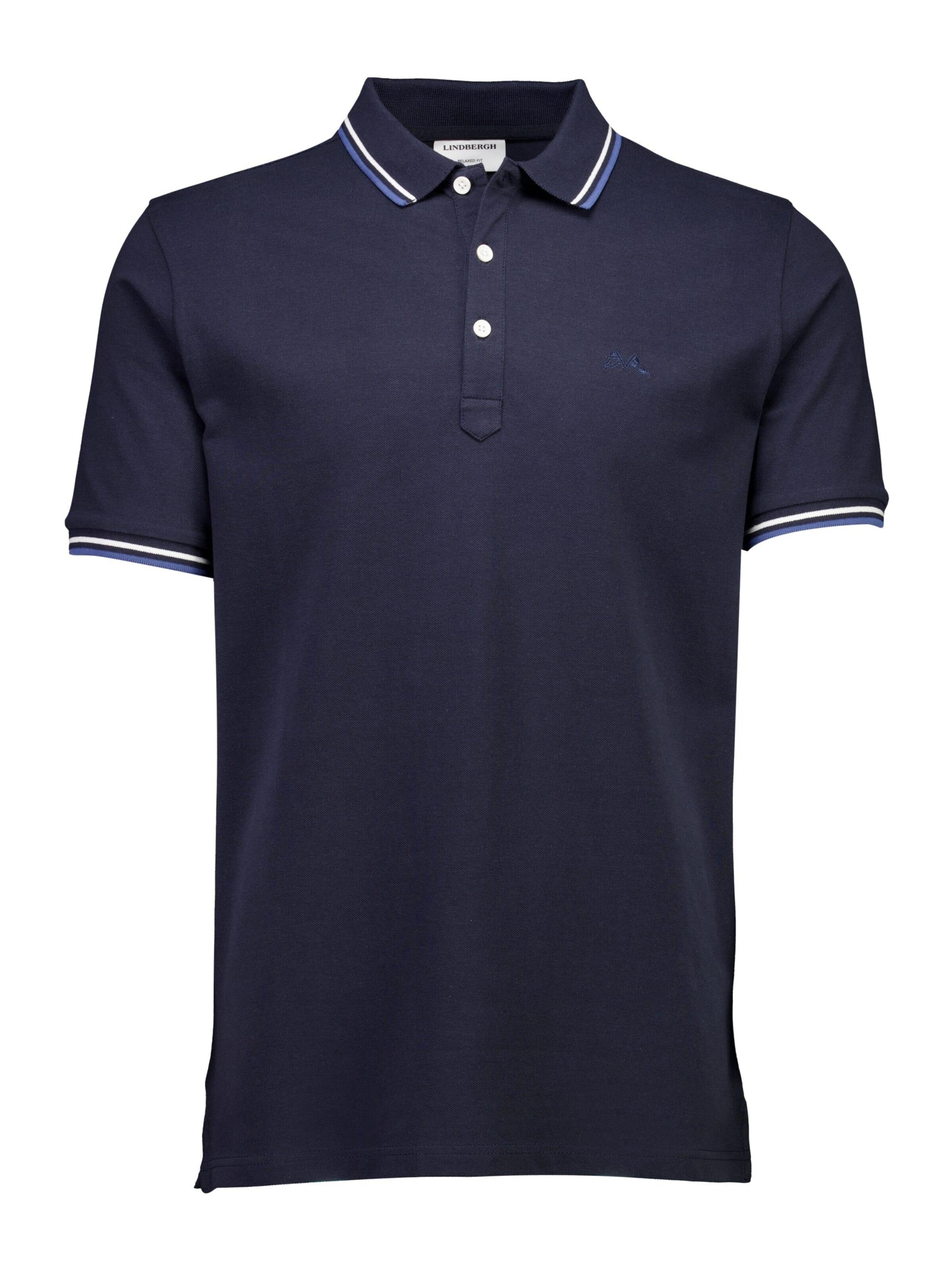 T-Shirt Lindbergh en bleu : devant