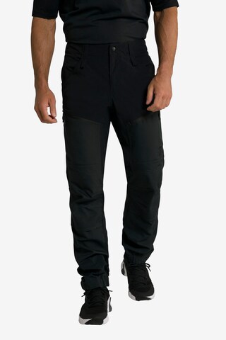 JAY-PI Regular Athletic Pants in Black: front